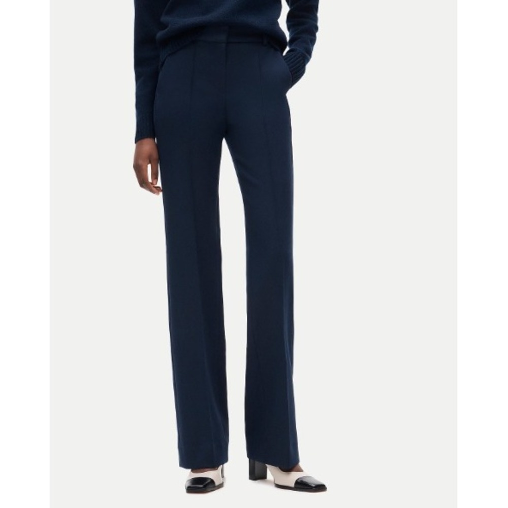 NEW J. Crew Natalia Trousers Petite 4P Navy Blue Workwear Old Money Dress Pants